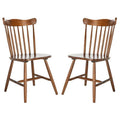 Set of 2 SAFAVIEH Margretta Spindleback Windsor Dining Chairs - Dimensions: 17" W x 19" L x 34" H