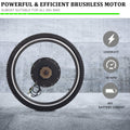 Ktaxon 48V 1000W Electric Bicycle Motor Kit, 26" Front Wheel E - Bike Conversion Kit W/ LCD Display (without Battery)