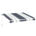 AECOJOY 13'×8' Manual Retractable Awning Sun Shade, Patio Awning Canopy