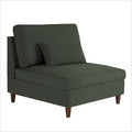 5-Piece Corduroy Modular Sectional Sofa with Ottoman