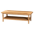 Minahasa Bohemian Braided Rattan Coffee Table in Light Honey