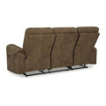 Signature Design by Ashley Edenwold Brown Reclining Sofa - Dimensions: 86" W x 40" D x 40" H