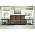 Signature Design by Ashley Edenwold Brown Reclining Sofa - Dimensions: 86" W x 40" D x 40" H