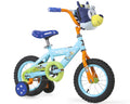 Bluey 12 - Inch Kids BMX Bike with Training Wheels, Plush Bag, Steel Frame, Coaster Brake, Ages 3 - 5