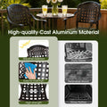 Tangkula 3 Piece Patio Bar Set