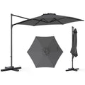 Tangkula 10FT Patio Umbrella Offset Cantilever Outdoor Umbrella