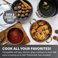20-Piece Aluminum Ultra - Durable Non - Stick Diamond Infused Cookware and Bakeware Set