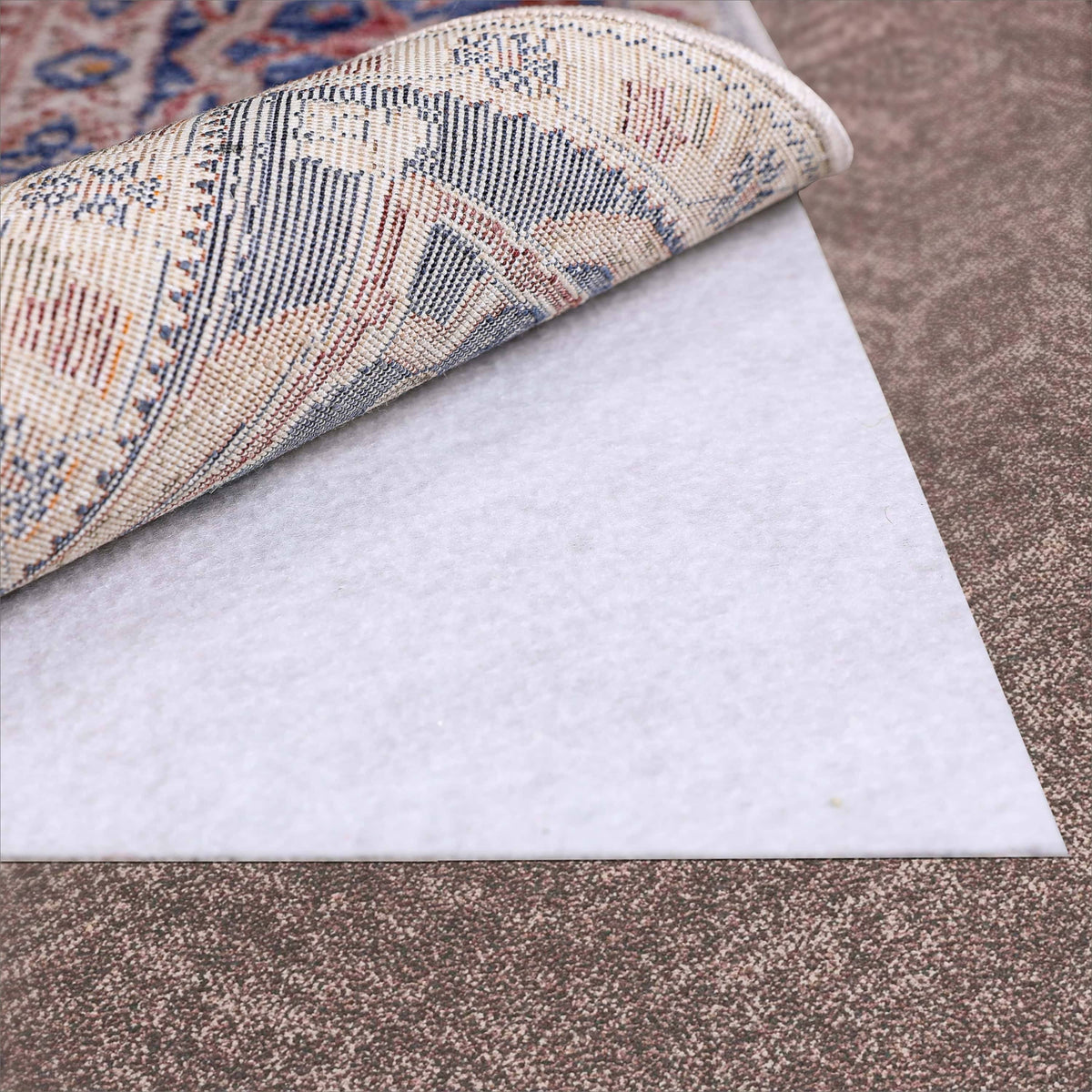 Rug on Carpet Non Slip Rug Pad by Slip - Stop - White - 2' x 4'