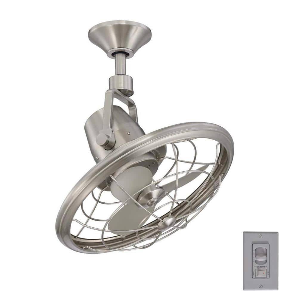 Home Decorators Collection AL14 - BN Bentley II 18�� Oscillating Ceiling Fan - Brushed Nickel