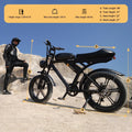 Movcan V30 Electric Bike for Adult, 1000W 20" Fat Tire 48V 15.6AH Removable Battery, 28MPH 7-Speed Disc Brake Off - Road Mountain Ebike UL2849