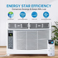 GAOMON Smart 6000 BTU Window Air Conditioner - WiFi - Enabled AC with Remote & App Control, Timer, Sleep Mode, Easy Install Kit, Cools Rooms up to 350