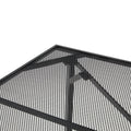 AECOJOY 51”x31” Metal Patio Dining Table Rectangular Outdoor Table with 1.73" Umbrella Hole