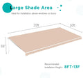 AECOJOY 20'x10' Manual Retractable Awning Sun Shade, Patio Awning Canopy