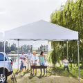 GVDV Canopy Tent, 10x10 Ft Easy Pop up Outdoor Canopy Tent, Portable Straight Leg Gazebo Instant Canopy, Blue