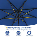 Tangkula 9 FT Patio Umbrella w/Crank Handle