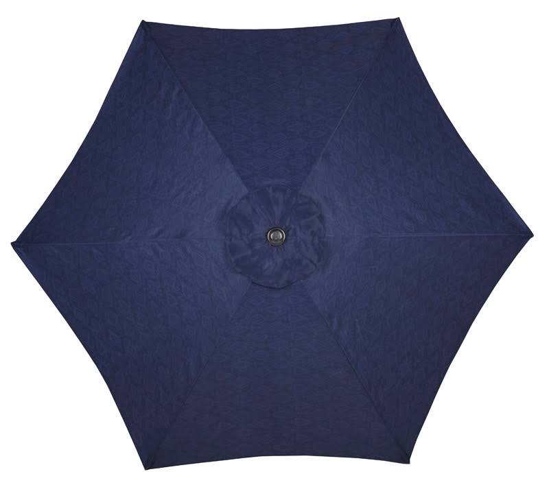 Living Accents 9 ft. Tiltable Patio Umbrella Navy Blue