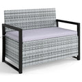 Tangkula 40 Gallon Outdoor Bench with Storage for Backyard