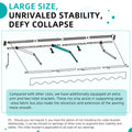 AECOJOY 20'x10' Manual Retractable Awning Sun Shade, Patio Awning Canopy
