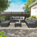 AECOJOY Outdoor Cushions for Patio Furniture 14PCS Outdoor Cushion Covers Replacement Washable with Zipper