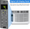 GAOMON Smart 6000 BTU Window Air Conditioner - WiFi - Enabled AC with Remote & App Control, Timer, Sleep Mode, Easy Install Kit, Cools Rooms up to 350