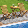 Tangkula 3 Pieces Folding Patio Bistro Set