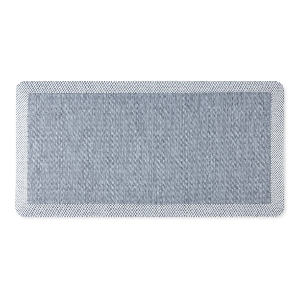 Martha Stewart Mira Modern Heathered Anti-Fatigue Air-Infused Kitchen Mat, Blue, 19.6"x39"