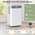 32 Pints 2000 Sq.ft Basement Dehumidifier with Drain Hose, 24H Timer & 3 - Color Indicator, Quiet Portable Dehumidifier for Home, Bedroom, Bathroom