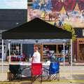GVDV Canopy Tent, 10x10 Ft Easy Pop up Outdoor Canopy Tent, Portable Straight Leg Gazebo Instant Canopy, Blue