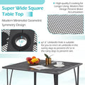 AECOJOY 3 Pieces Patio Dining Set, , Outdoor Furniture with 2 Rocking Patio Chairs and 1 Square Patio Metal Table