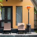 50,000 BTU Propane Patio Heater, Standing Stainless Steel Outdoor Heater with Wheels, Triple Protection, CSA Certified for Deck & Commercial