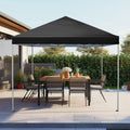GVDV Canopy Tent, 10x10 Ft Easy Pop up Outdoor Canopy Tent, Portable Straight Leg Gazebo Instant Canopy, Blue