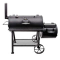Highland Offset Charcoal Smoker and Grill in Black with 900 Sq. In. Cooking Space