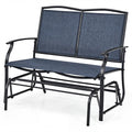 Tangkula 2-Person Patio Swing Glider Bench
