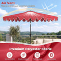 Tangkula 10 FT Patio Umbrella with Base Included with 2 Sandbags