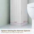 Tangkula Slim Bathroom Storage Cabinet with Door