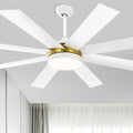 Dextrus 60 in Modern LED Outdoor/ Indoor Ceiling Fan with Remote Control