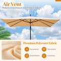 Tangkula 8x8 FT Patio Umbrella with Base Included