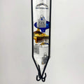 Glassic Gifts Outdoor Hanging Galileo Thermometer, Colored Glass Orbs with Free Bracket