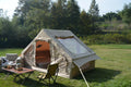 Inflatable Camping Tent Easy Setup 4 Season Glamping Tent 4 - 6 Persons Waterproof Windproof Outdoor Self - Supporting Blow up Tent Air Tent Portable House Beige