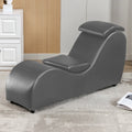 MUZZ Yoga Chair, Curved Yoga Chaise Lounge for Adults Stretching Exercising Relaxing, Chaise Lounge Chair with Adjustable Mats