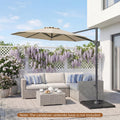 Tangkula 10ft Patio Umbrella with Aluminum Pole