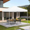 GVDV Canopy Tent, 10x10 Ft Easy Pop up Outdoor Canopy Tent, Portable Straight Leg Gazebo Instant Canopy, Blue