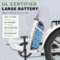 ABORON 3.0 Fat Tire Electric Trike for Senior Foldable E - Bike, 500W Motorized Tricycle Adult 20" Folding 3 Wheel Electric Commute Bike Trike W/48V