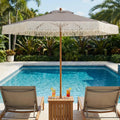Tangkula 7Ft Patio Umbrella with Fringe for Deck Backyard Poolside