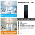 Garwarm Dimmable Ceiling Fan with Light and Remote Control, 27" Small Flush Mounted Ceiling Fan