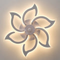 Garwarm Dimmable Ceiling Fan with Light and Remote Control, 27" Small Flush Mounted Ceiling Fan