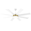 Dextrus 60 in Modern LED Outdoor/ Indoor Ceiling Fan with Remote Control