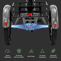 ABORON 3.0 Fat Tire Electric Trike for Senior Foldable E - Bike, 500W Motorized Tricycle Adult 20" Folding 3 Wheel Electric Commute Bike Trike W/48V
