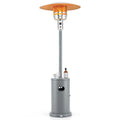 50,000 BTU Propane Outdoor Heater, Round Patio Heater with Stainless Steel Burner, Tip - Over, Flame - Out Protection, Wheels, CSA Certificated