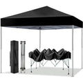 GVDV Canopy Tent, 10x10 Ft Easy Pop up Outdoor Canopy Tent, Portable Straight Leg Gazebo Instant Canopy, Blue